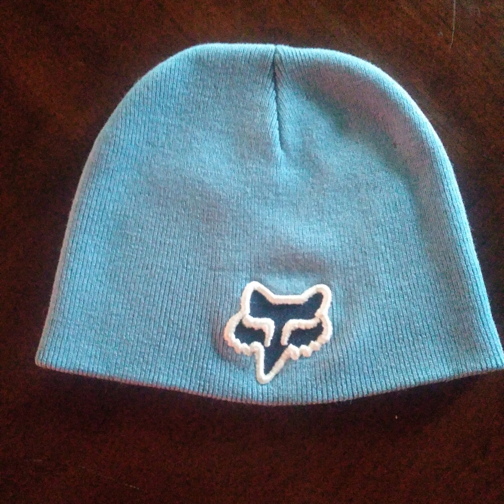Fox Kids Sky Blue Beanie